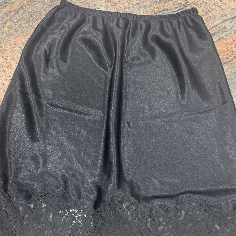 Vintage Christian Dior Black Lace Skirt